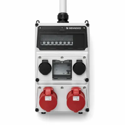 Wall-mounted receptacle combinations